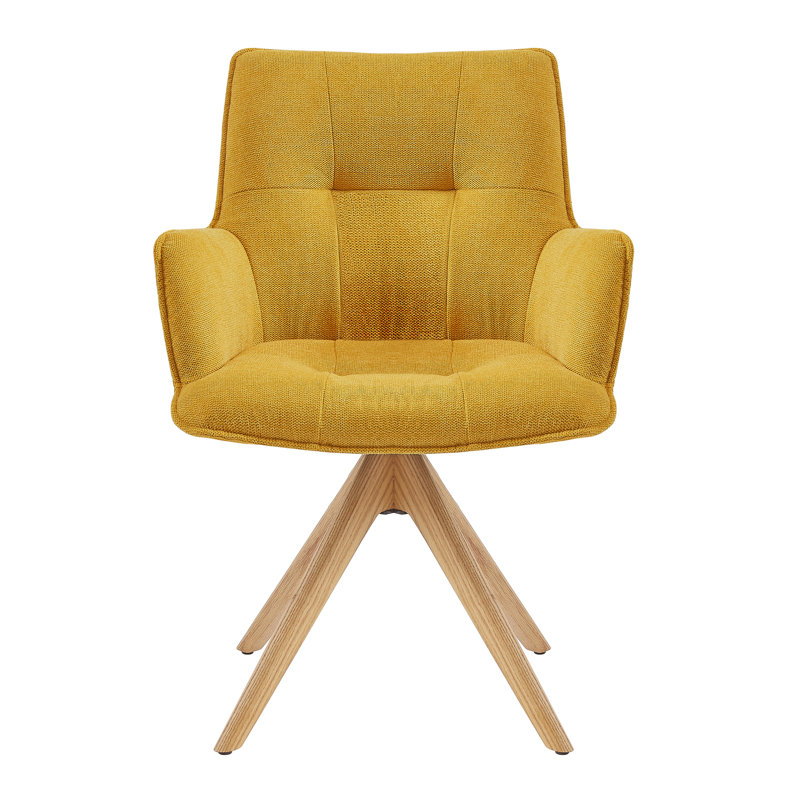 Jadel Office Chair, Yellow Basketweave