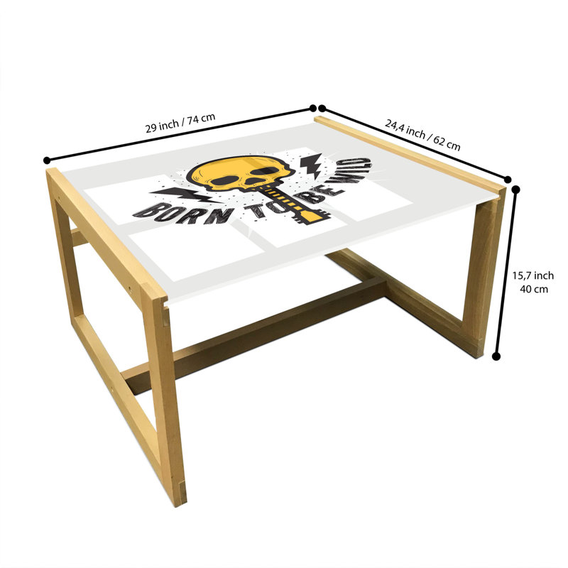 Jaileen Sled Coffee Table, 62cm H x 74cm W x 40cm D