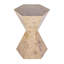 Billie Hexagonal Burl Side Table-657028745