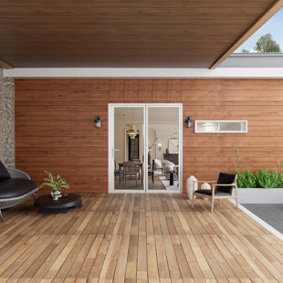  White Opening/Outswing Aluminum Folding Patio Door ( 2+ 0 )