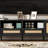 Rattan TV Stand, Modern Farmhouse Media Console with Solid Wood Legs, Ample Storage for Living Room and Home Theatre-483362568-476295098
