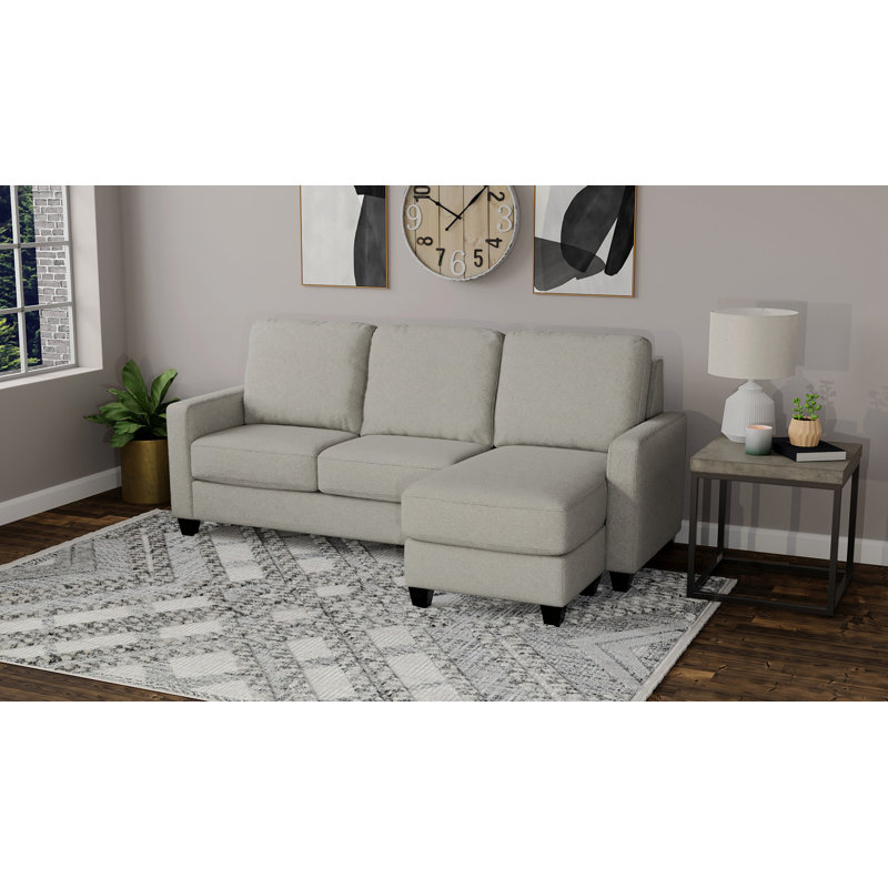 Canapé modulaire gris reconfigurable