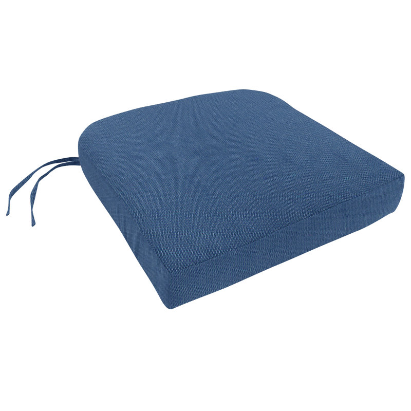 Coussin de chaise de salle à manger Sunbrella Encinitas, Toile Sunbrella® régate, H 3,5 po x l 22 po x p 17 po
