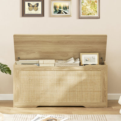 Coffre de rangement en rotin Bambina