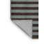 Tapis gris à rayures horizontales lavable à la machine-204620977