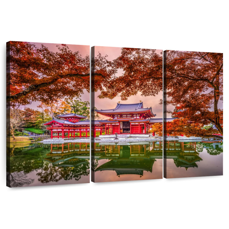 Adella Byodoin Temple, 28" H x 45" W