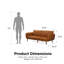 Brittany 81.5'' Vegan Leather Convertible Sofa-57090230