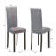 Ensemble de 4 chaises de salle à manger rembourrées de style contemporain