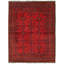 Tapis de la zone en laine rouge 5 pi 1 po x 6 pi 6 po à la main one-of-kind-noué la 2010s esari turque Allaina