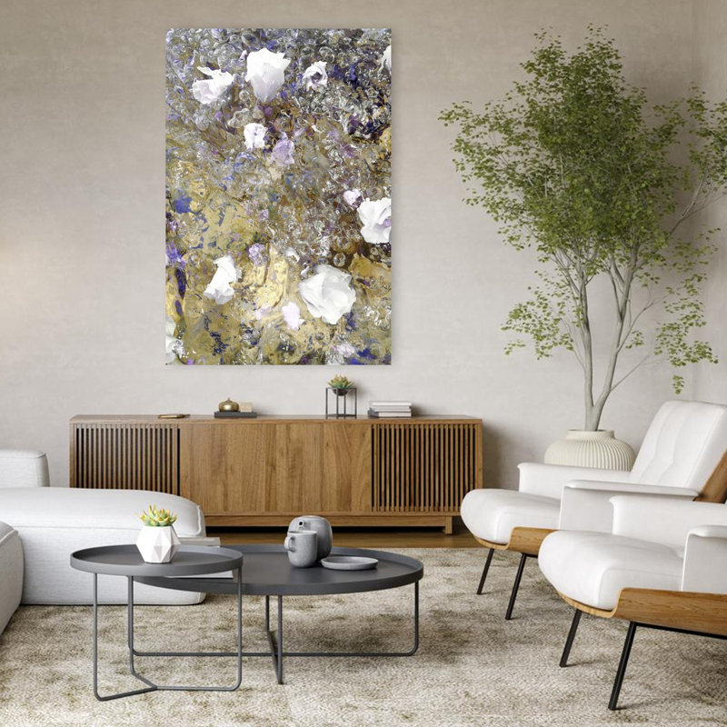 Art contemporain, art mural moderne et élégant, H 48 po x l 32 po