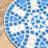 Fashionable Outdoor Table With Tilework: Blue And White Ceramic Iron Elegant Tile: Frame Support