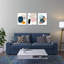 Ensemble de 3 toiles abstraites géométriques non encadrées 16 po x 24 po