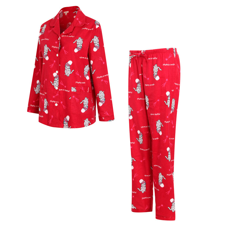 Peignoir polaire fille / femme + cheville avec poches, S, Rouge