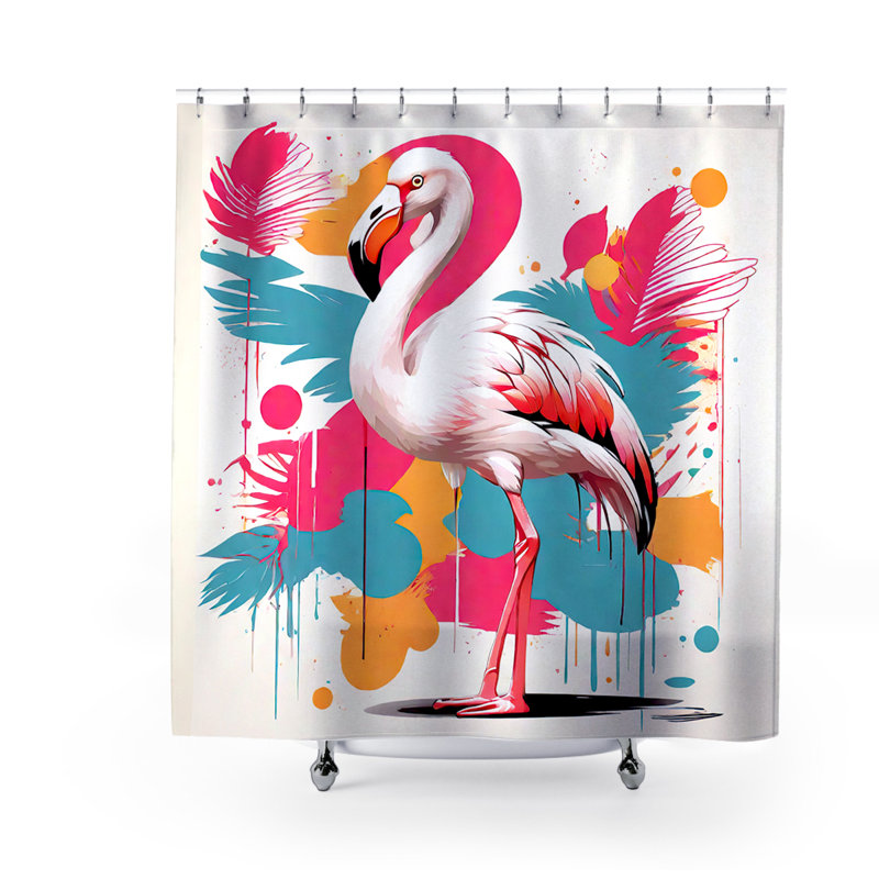 Rideau de douche Kiko Flamingo