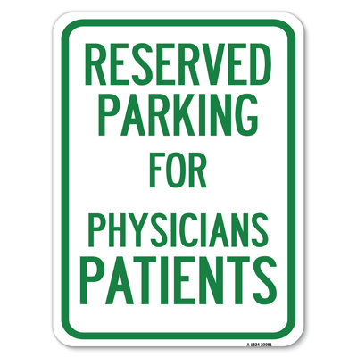Stationnement réservé aux patients médicaux / 23081