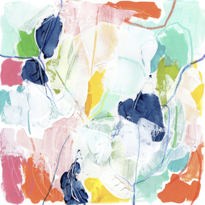 Impasto Kaleidoscope I 1 Piece Wrapped Canvas Painting