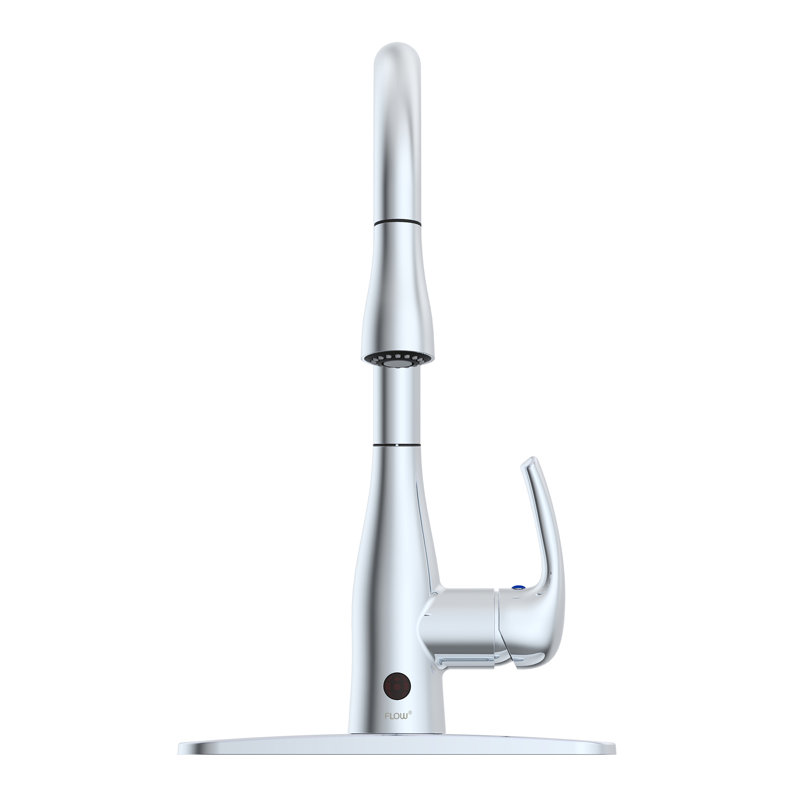 Chrome Touchless Pull-Down Kitchen Faucet with Spray