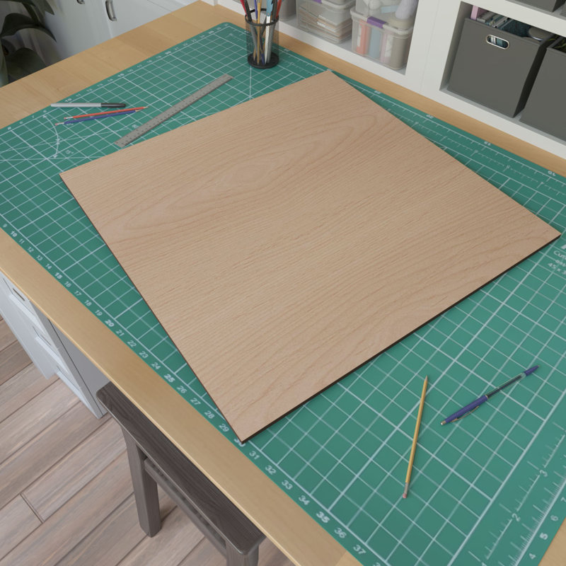 Planche de loisir en bois, Aulne, H 23,75 po x l 23,75 po x P 0,38 po