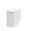 72" Palace Collection Quartz Carrara Cashmere Grey Bathroom Vanity Set With Hardware in Satin Brass Finish And Only Mirrors in Chrome Finish-1288973176
