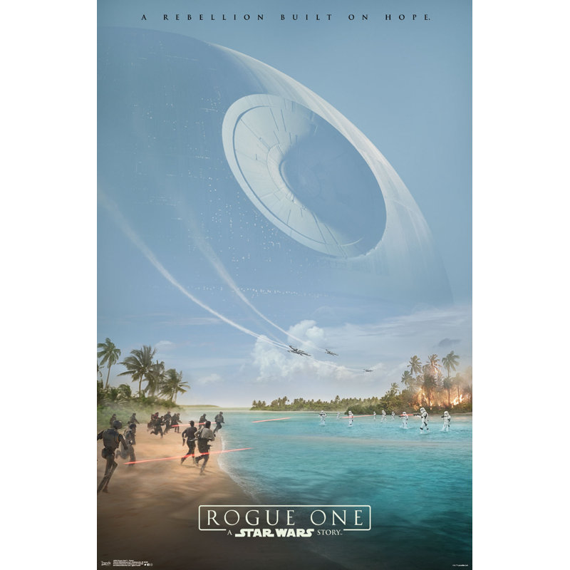 Guerres d’étoile : impression sur papier rogue one-tease