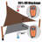 Royal Shade 20' x 20' x 28.3' Triangle Shade Sail with Hardware Kit-83865558-90796113