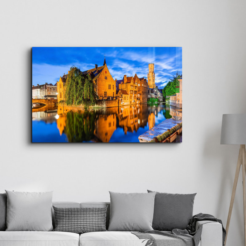 Elegant Tempered Glass Wall Art Painting, 13.8 x 21.7 inches | 100% Tempered Glass, Thickness: 0.16 inches | UV Printed for Vibrant Colors | Perfect for Home Decor, Living Room, & Office Spaces