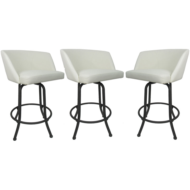 Tabouret pivotant, gris, Très haute (assise de 34 po de hauteur), Blanc
