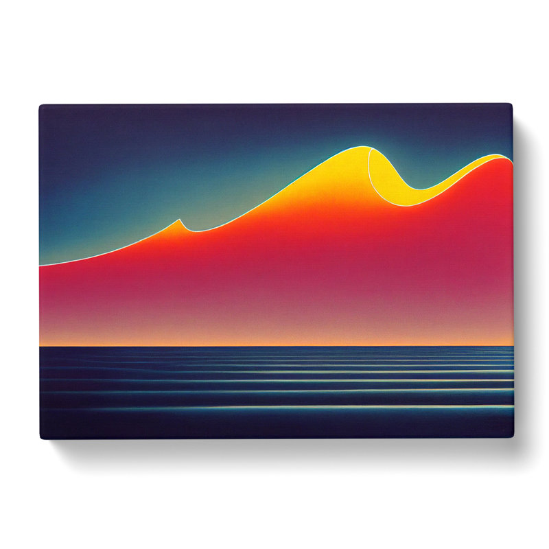 Modern Ocean Art - Wrapped Canvas, 40cm H x 60cm W x 3cm D