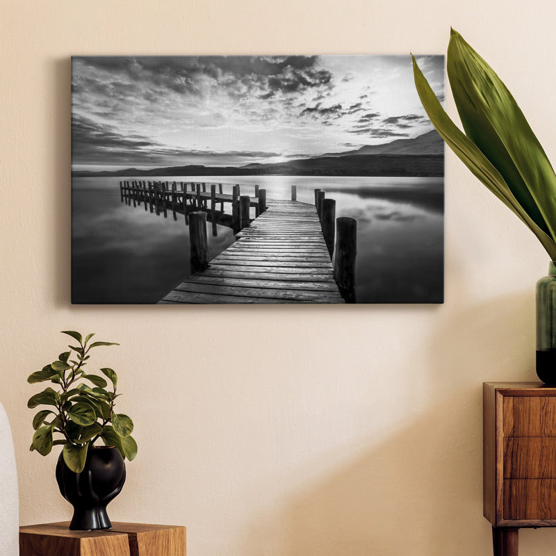 Evening Dock - Photographie sur toile tendue, H 60 po x l 40 po x P 1 po