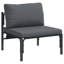 70cm Wide Steel Sofa with Cushions