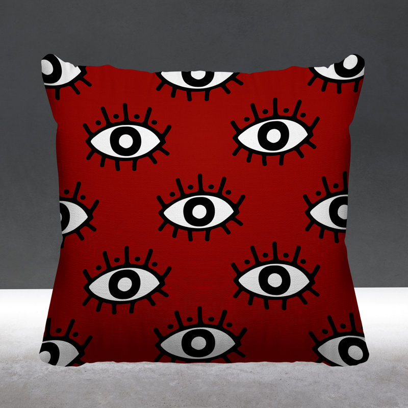 Coussin Ankara, Orange brûlé, L 17 po x H 17 po