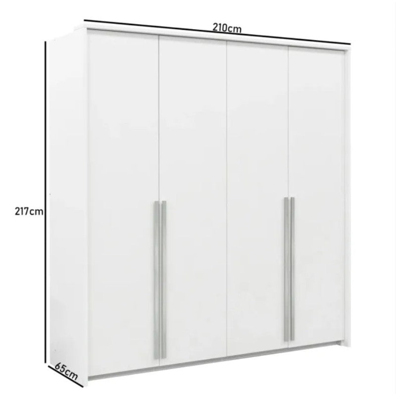 Bonis Manufactured Wood Wardrobe, White