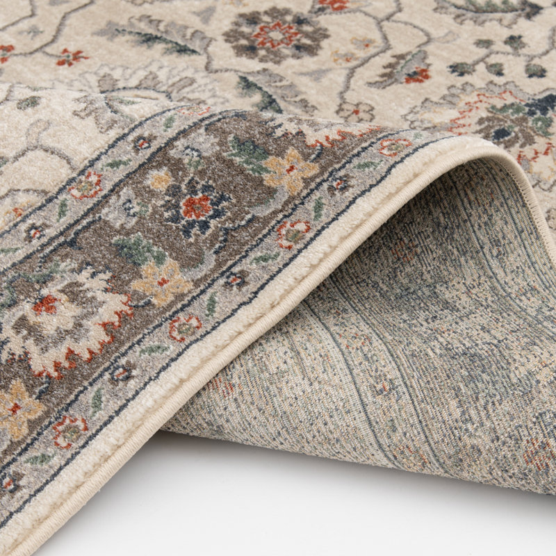 Coraline Alabaster and Brown Indoor Area Rug and Runner, 26"x10'