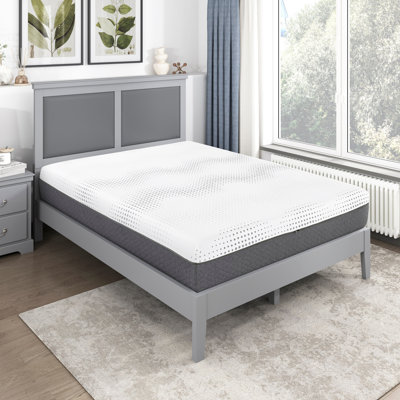 Green Tea Gel Hybrid Pocket Coil Mattress In A Box-white + Foam+spring + King + Bedroom