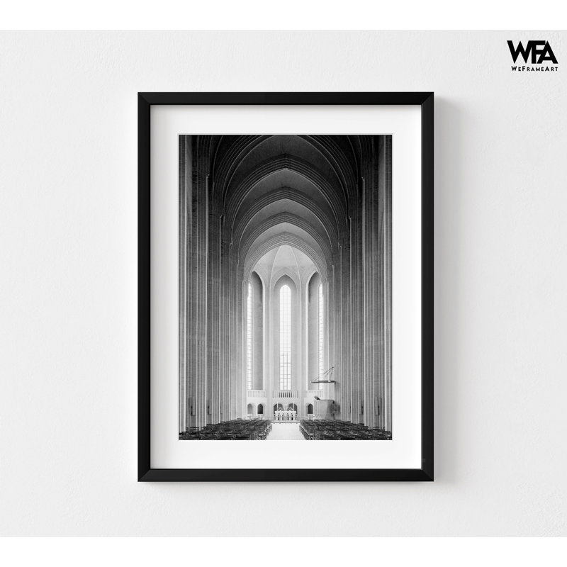 Photo d'architecture gothique encadrée, photographie d'arches, art mural surdimensionné d'architecture gothique, photographie gothique foncé
