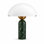  Lampe de table en pierre naturelle, lampe champignon Mid-Century moderne avec base en travertin vert et abat-jour en verre givré, table de chevet minimaliste pour chambre à coucher, salon, hauteur 14,5 po