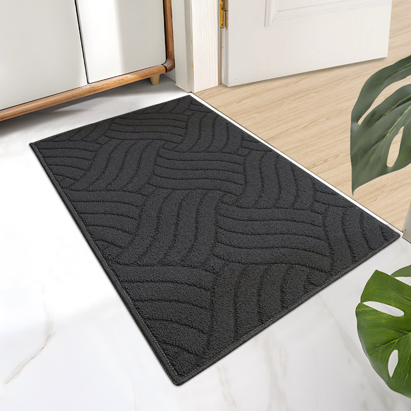 Paillasson Kareshan , Gris anthracite, L 20 po x L 32 po