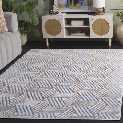 Tapis ivoire / gris Maya 118