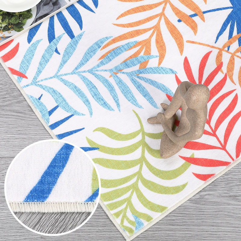Tapis Kendra avec envers antidérapant, Rectangle 5 pi x 7 pi