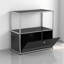 Armoire de rangement modulaire en métal avec tablettes réglables-1851183980