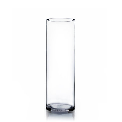 Vase en verre cylindrique