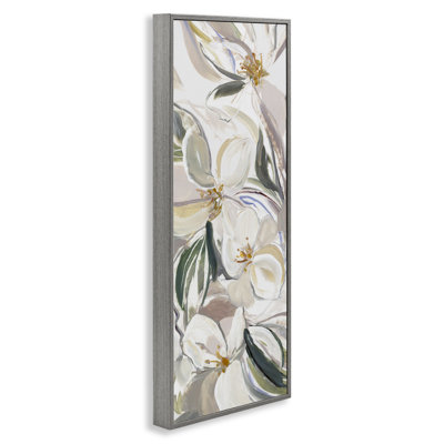 Fleurs printanières dans des tons de terre, estampe numérique, design par Hannah Dawson