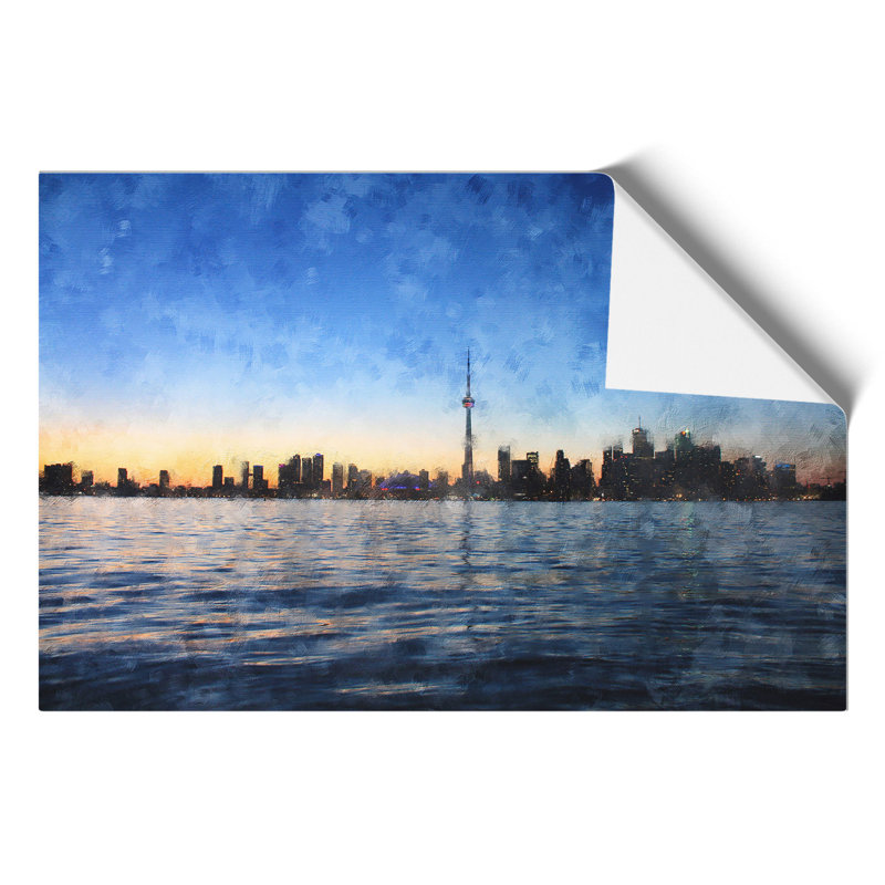 Toronto Skyline - No Frame Print, 21cm H x 30cm W x 0.1cm D