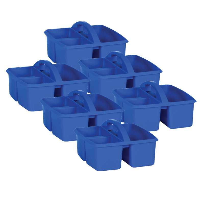 Ensemble de rangement de chevet en plastique avec rangement, Bleu