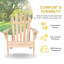 Chaise Adirondack d'extérieur en bois massif Adiraica-1480280755