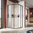 35'' W 72'' H Framed Round Double Slide Shower Enclosure
