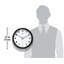 Horloge murale moderne en plastique 12 po-61402187