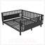 Lit plateforme pleine grandeur en métal pour enfants avec rails de sécurité et conception à profil bas-616046664-616046665