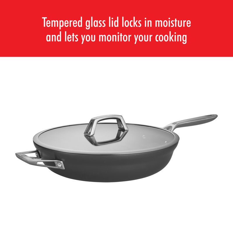 Zwilling Motion Hard Anodized 5-qt Aluminum Nonstick Deep Frying Pan