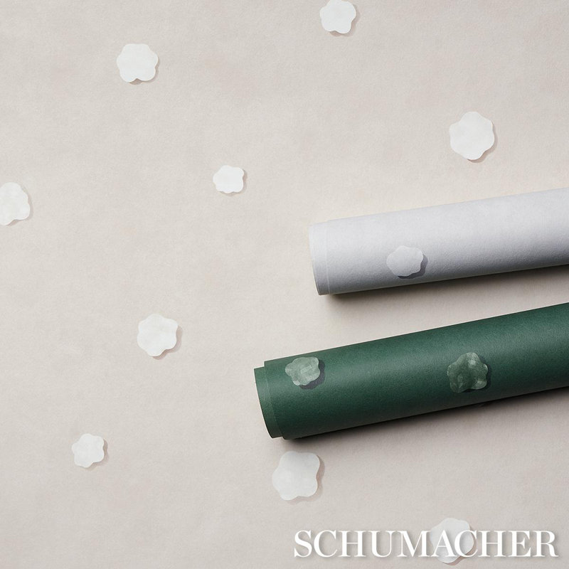 Schumacher x Backdrop Heavenly Bodies Wallpaper, Gray